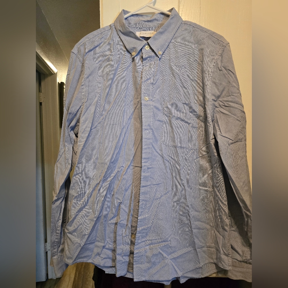 Everlane Blue Casual Button Down Shirt